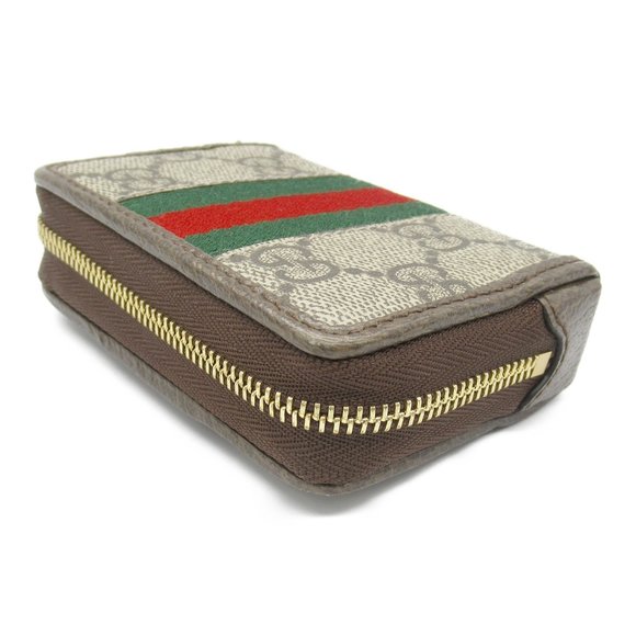 GUCCI Double G Playing Card Set Wallet/Coin Case Wallet Coated Canvas Leather... - Picture 5 of 11